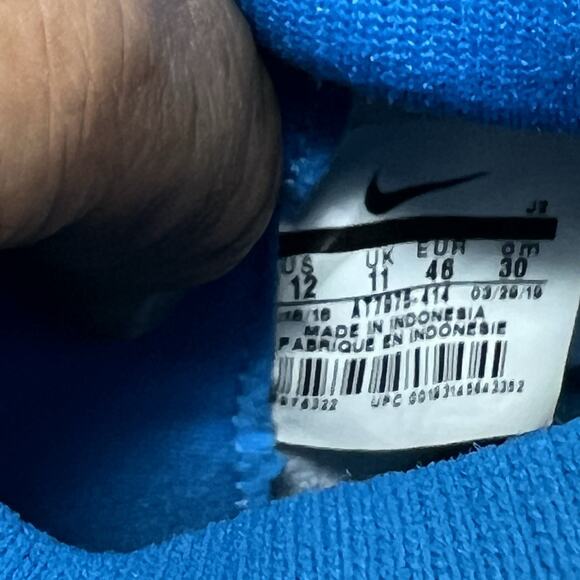 NIKE MERCURIAL SUPERFLY 7 ACADEMY IC INDOOR SOCCER MEN\'S SIZE 12 BLUE AT7979-414 main image 5